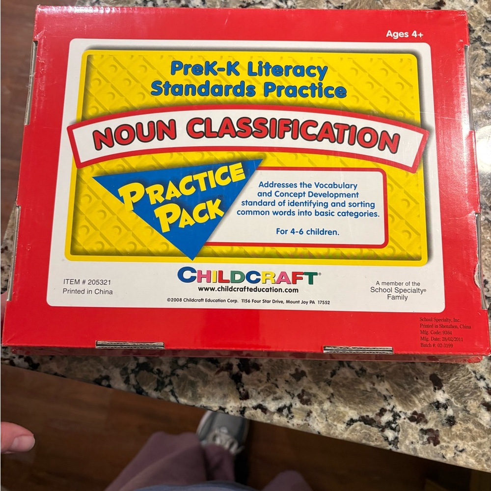 Noun Classification Practice Pack - Red - Picture 2 of 2